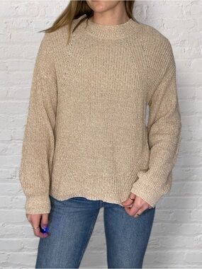 Cozy Knit Sweater in Beige